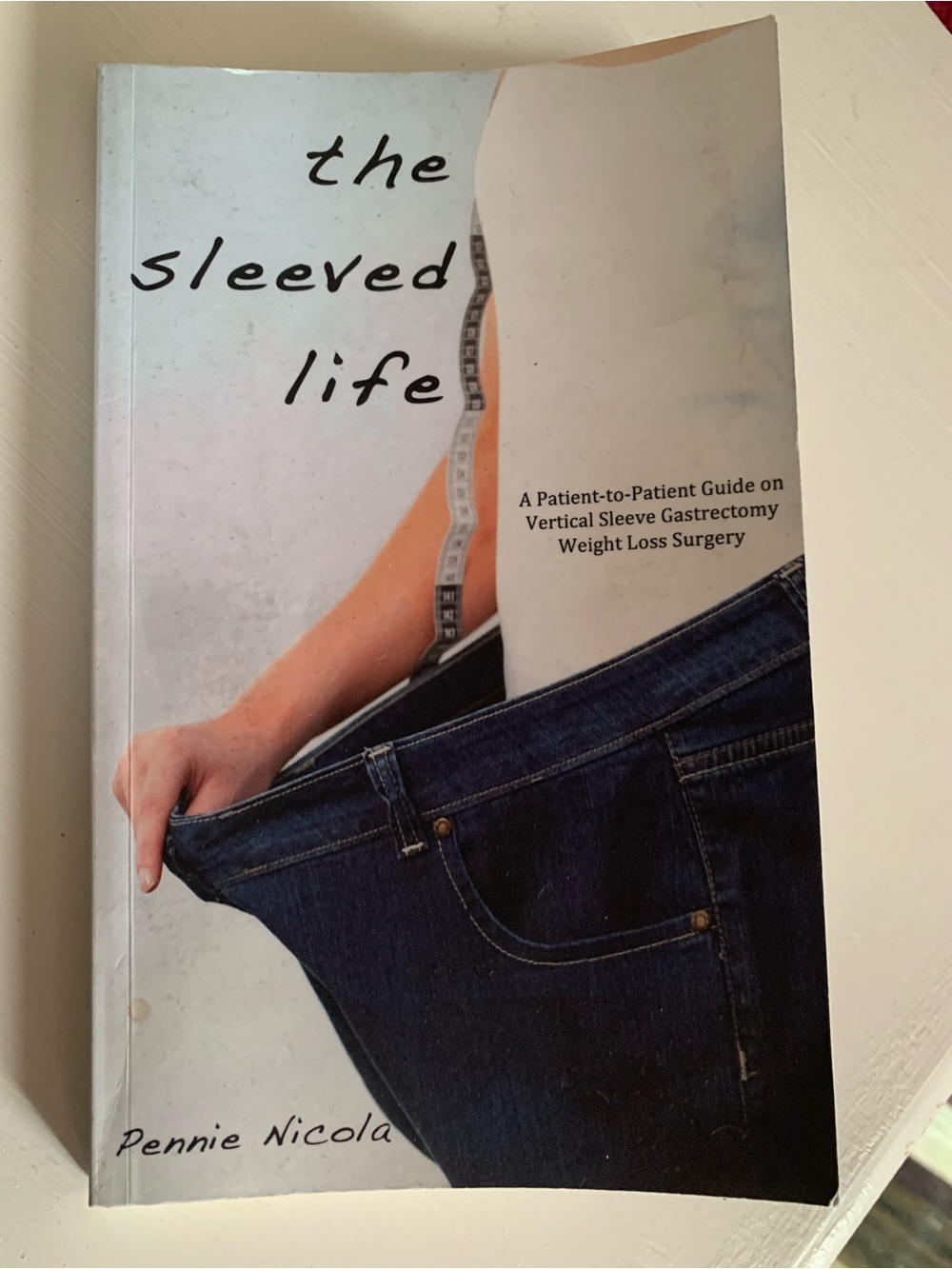 The Sleeved Life by Pennie Nicola - White & Blue Cover (VSG bariatric book)